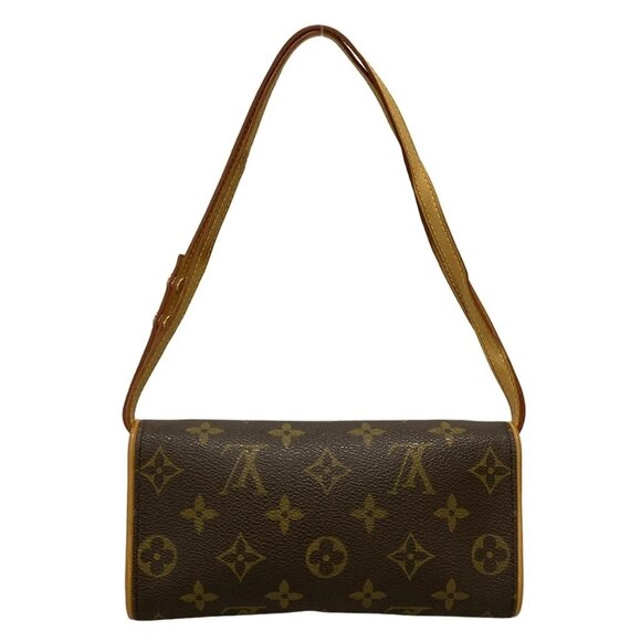 LOUIS VUITTON Pochette Twin PM Dark Brown Monogram Shoulder Bag 343-052525 - Picture 2 of 11